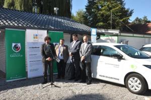 Otvoritev štirih novih polnilnih postaj za električna vozila v Grosupljem 12